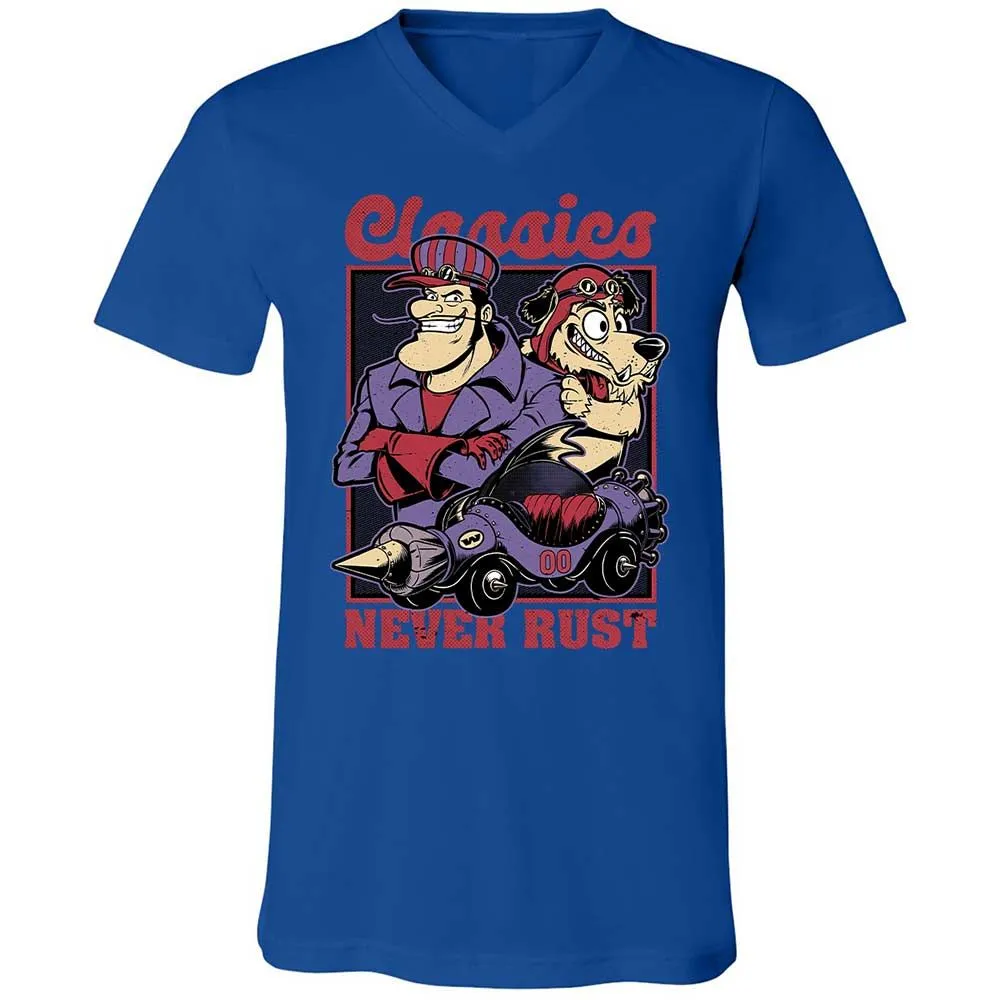 Unisex V-Neck T-Shirt - RBGTEHSV - True Royal - 3