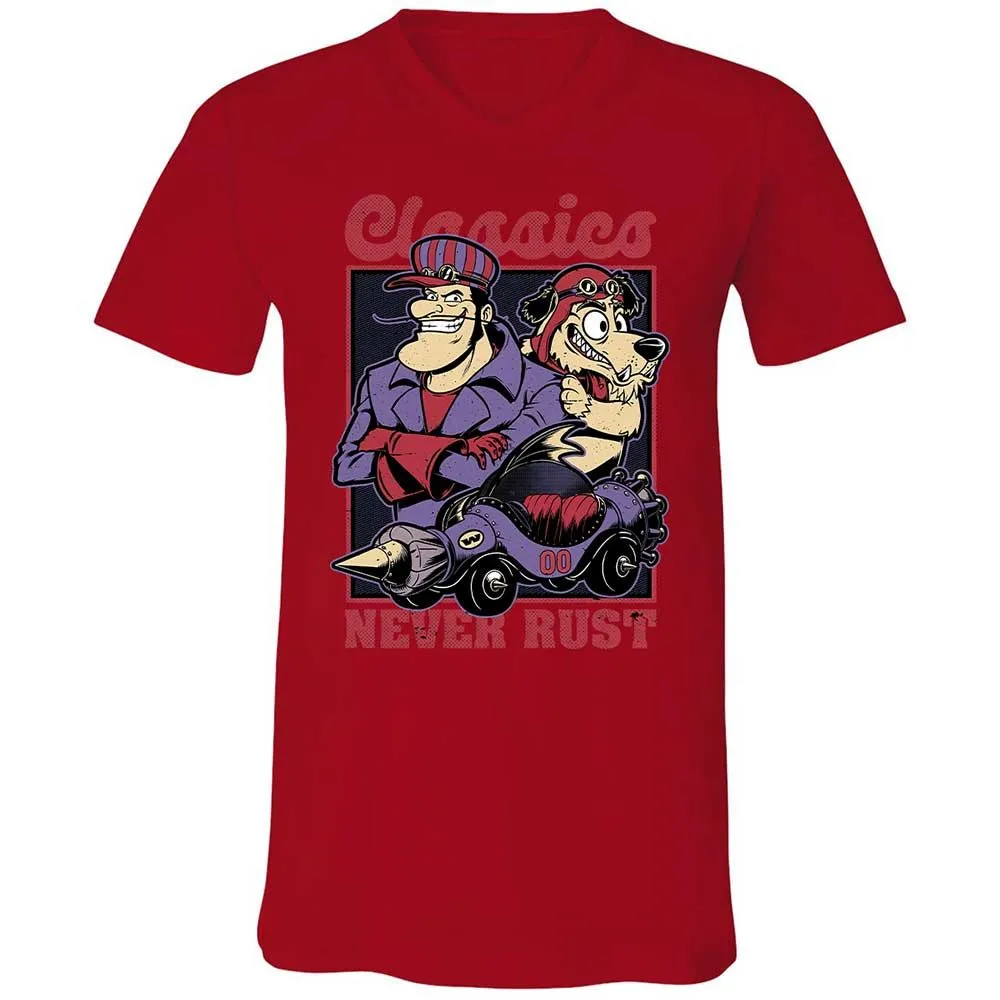 Unisex V-Neck T-Shirt - RBGTEHSV - Red - 5