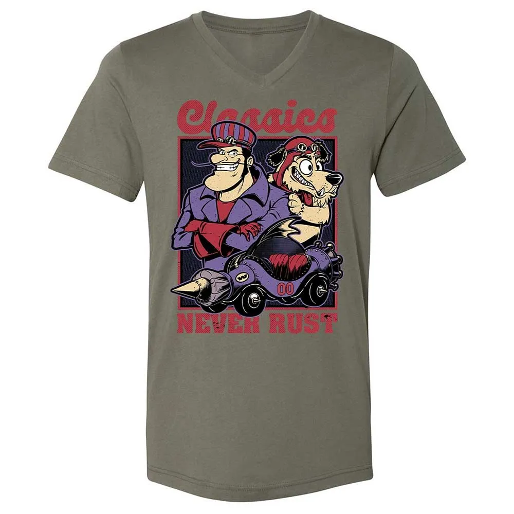 Unisex V-Neck T-Shirt - RBGTEHSV - Military Green - 15