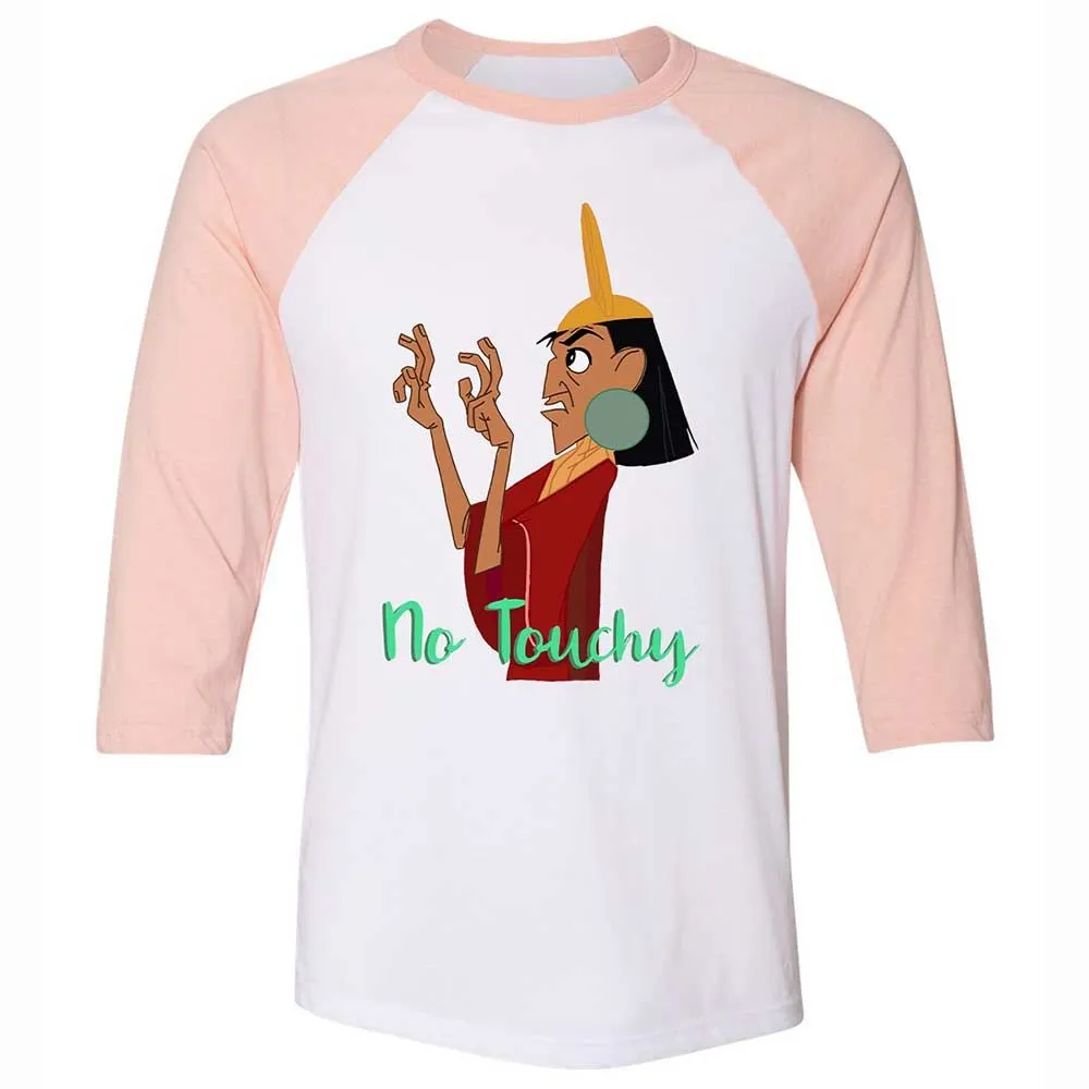 Unisex 3/4 Baseball Tee - B6VAP93R - White/Heather Peach - 5