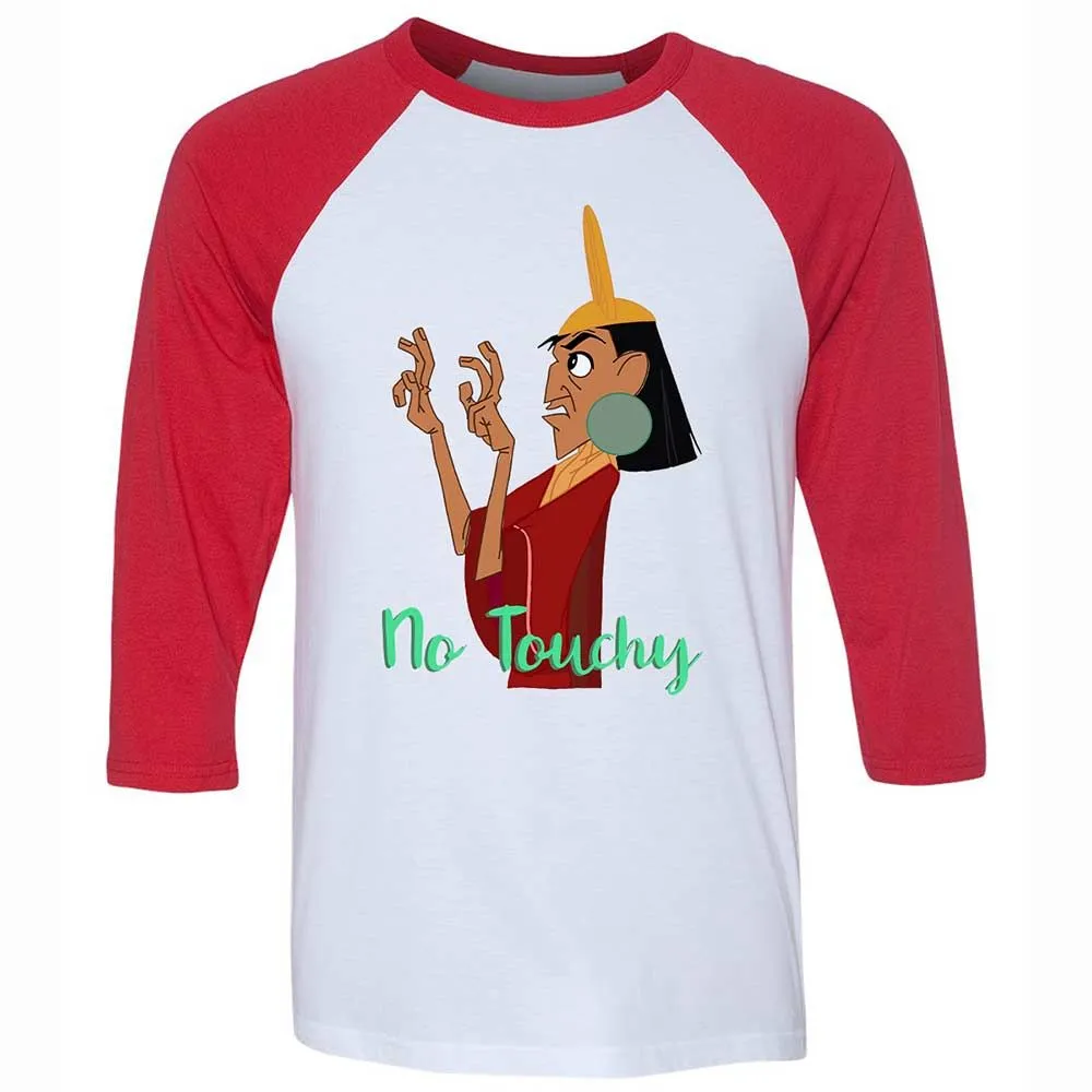 Unisex 3/4 Baseball Tee - B6VAP93R - White/Red - 9