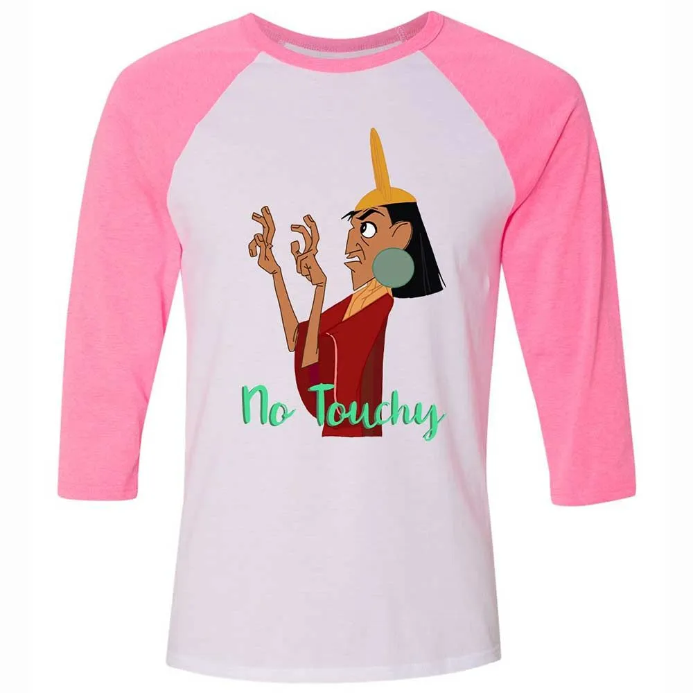 Unisex 3/4 Baseball Tee - B6VAP93R - White/Neon Pink - 12