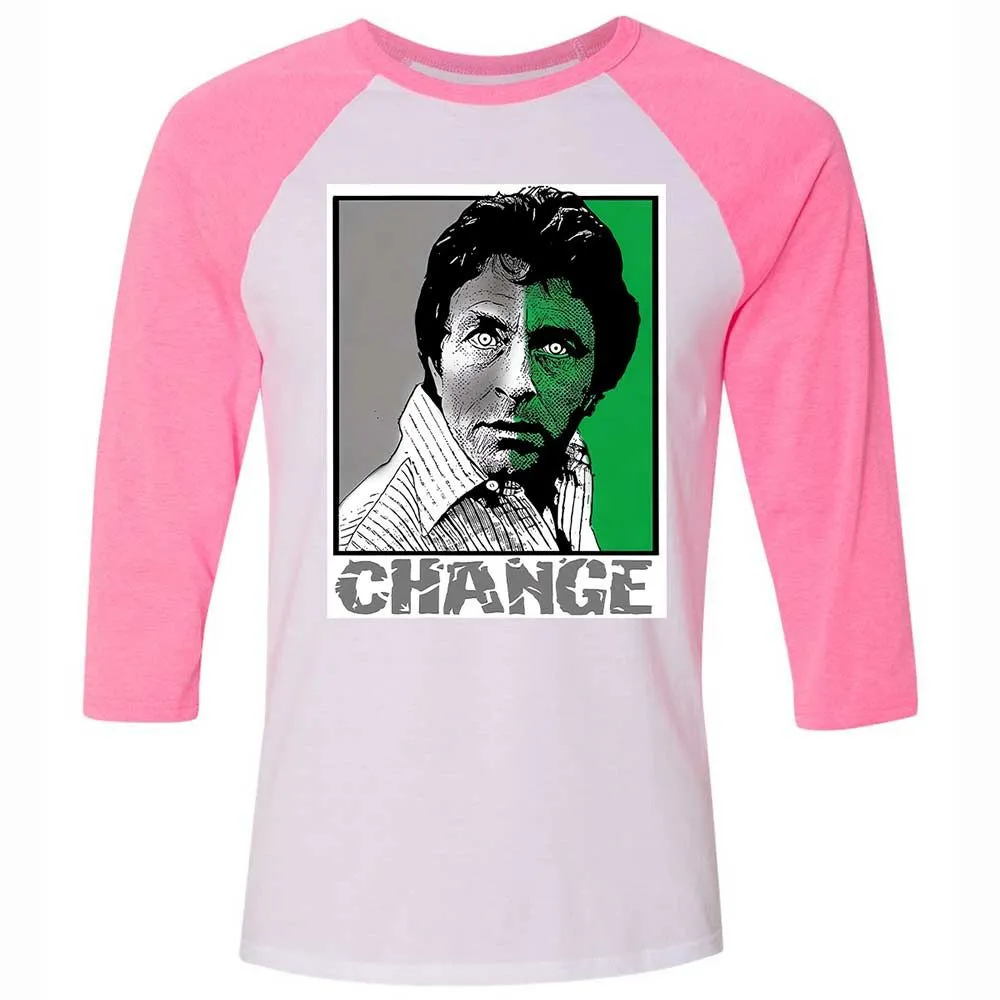 Unisex 3/4 Baseball Tee - RYHGZNX1 - White/Neon Pink - 12