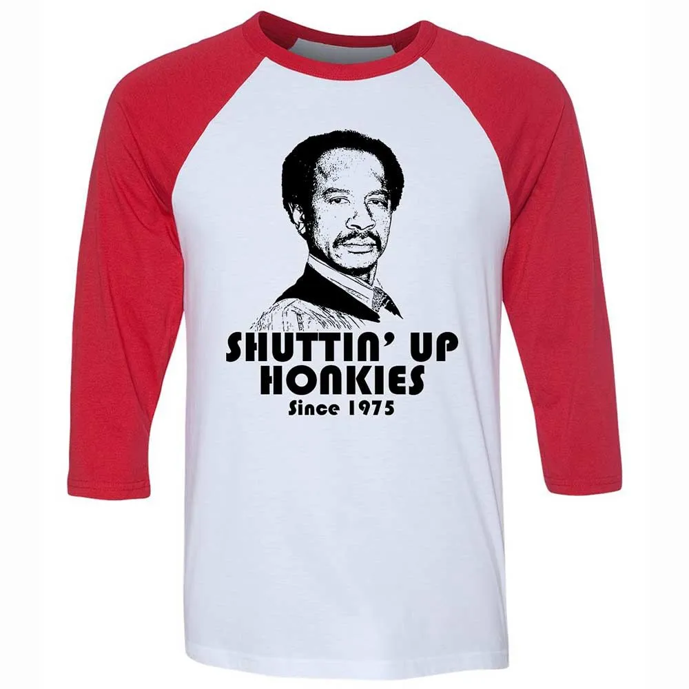 Unisex 3/4 Baseball Tee - F4RNWLNV - White/Red - 9