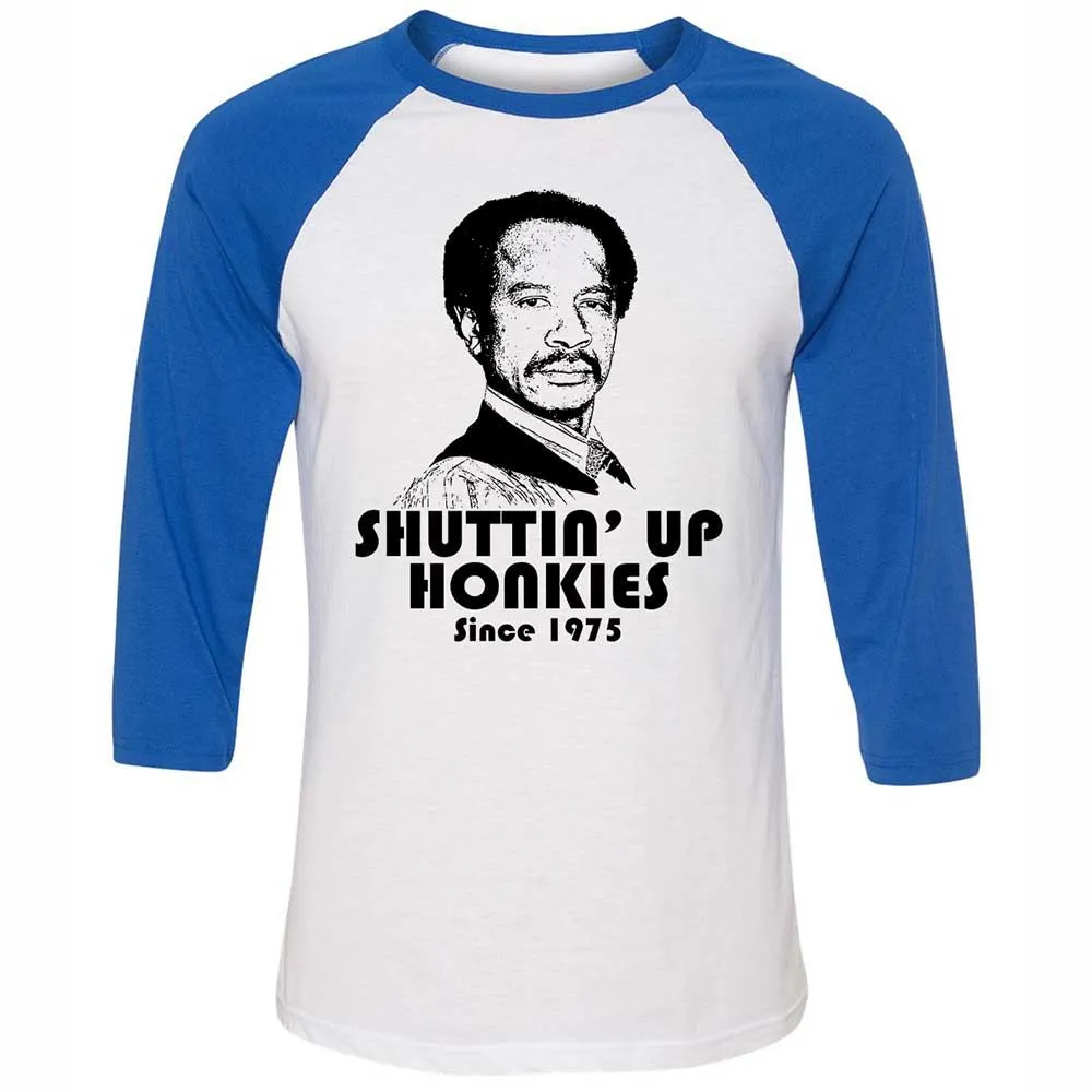 Unisex 3/4 Baseball Tee - F4RNWLNV - White/True Royal - 10