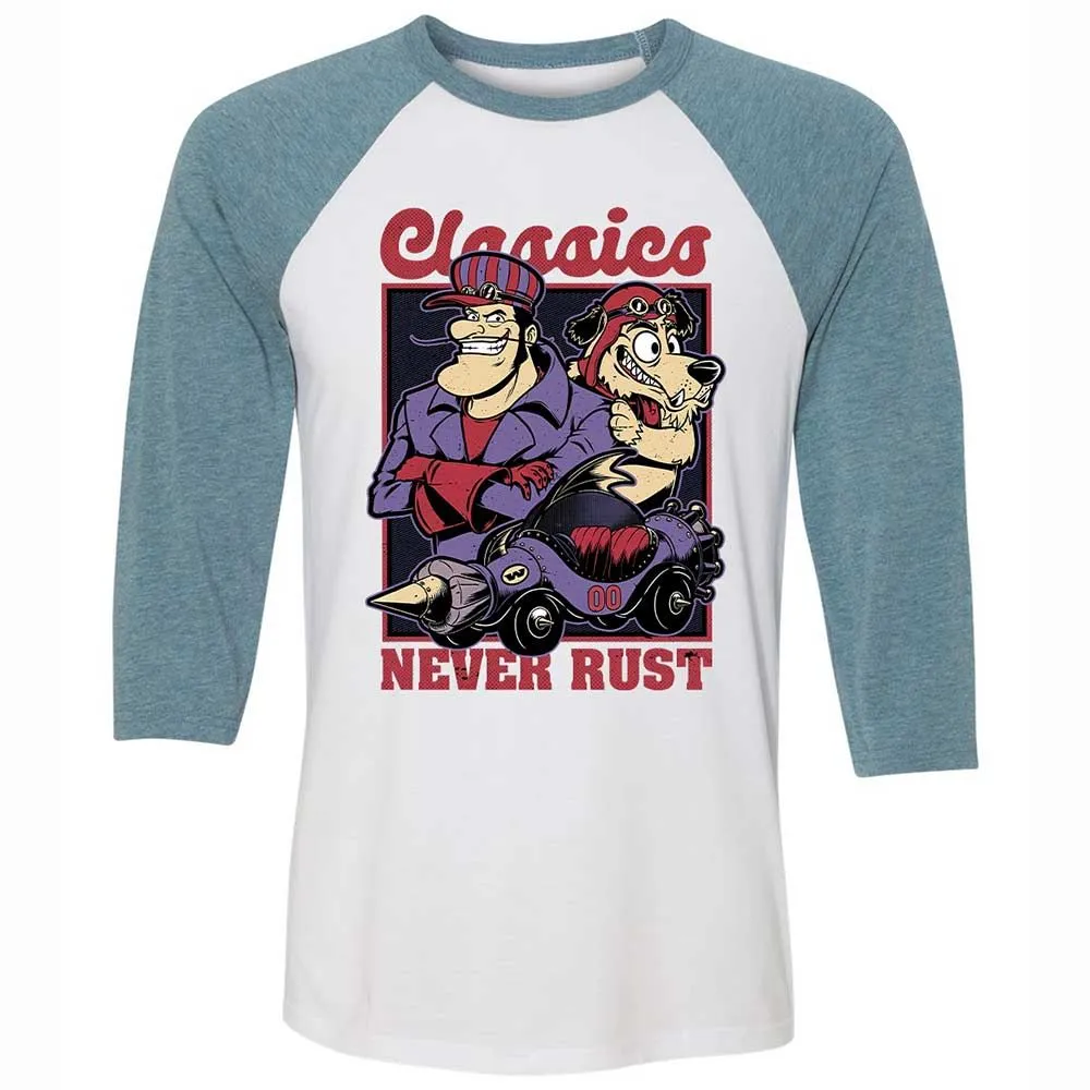 Unisex 3/4 Baseball Tee - 9JSKM9TL - White/Denim - 3
