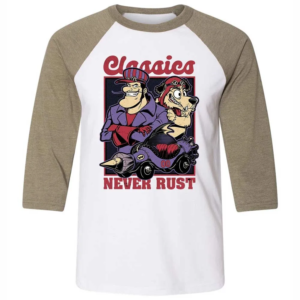 Unisex 3/4 Baseball Tee - 9JSKM9TL - White/Heather Olive - 4