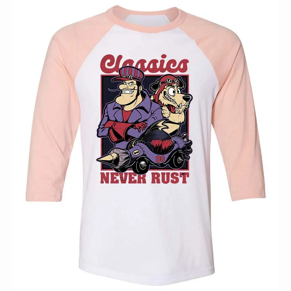 Unisex 3/4 Baseball Tee - 9JSKM9TL - White/Heather Peach - 5