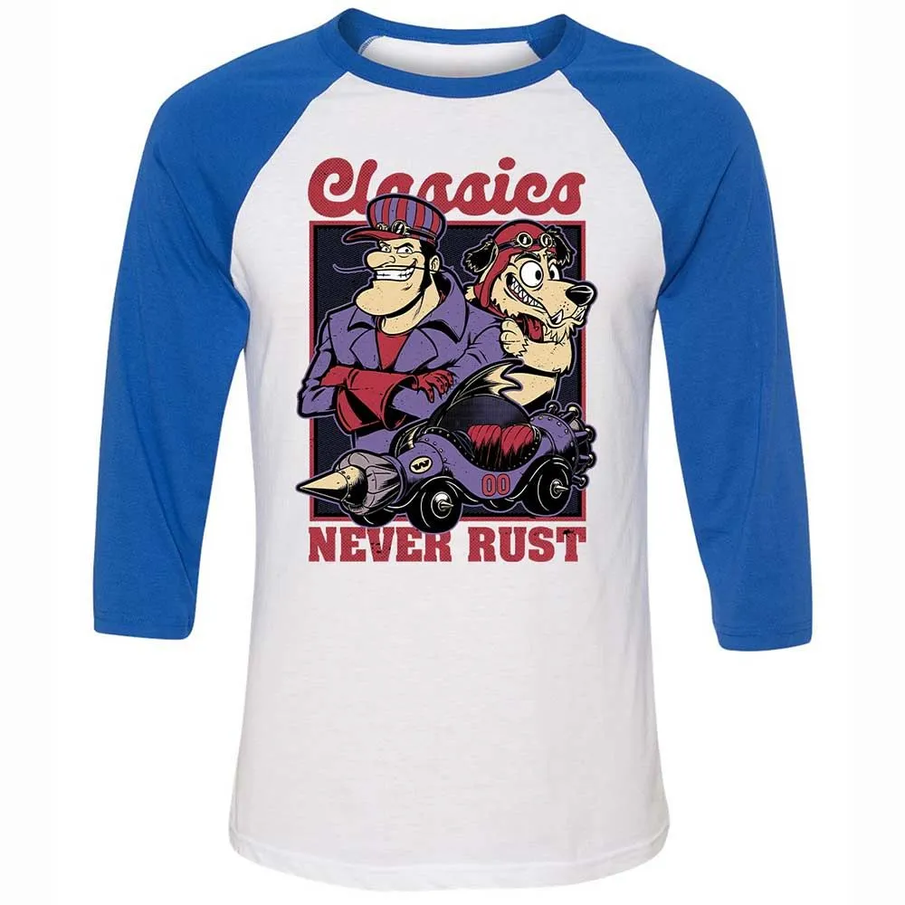 Unisex 3/4 Baseball Tee - 9JSKM9TL - White/True Royal - 10