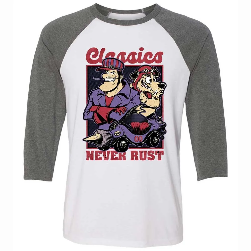 Unisex 3/4 Baseball Tee - 9JSKM9TL - White/Deep Heather - 11