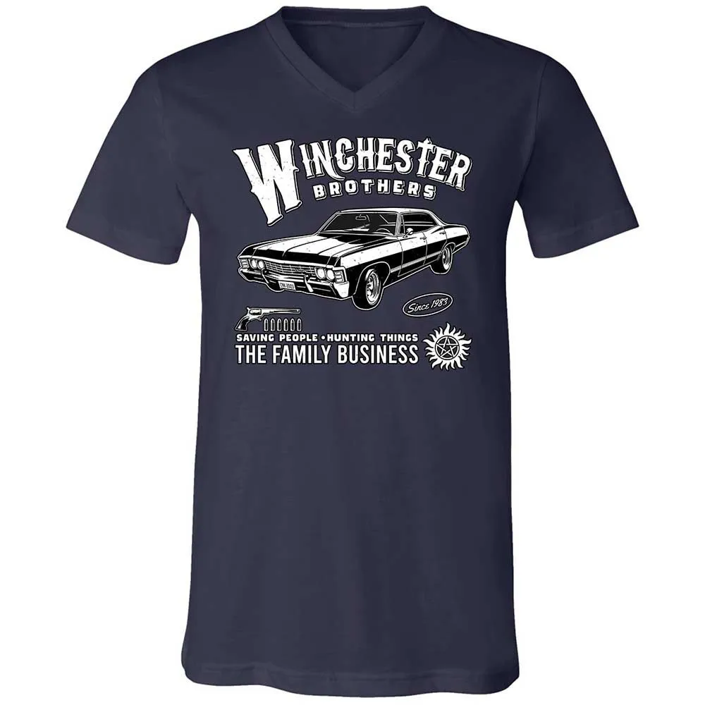 Unisex V-Neck T-Shirt - KAM13VLA - Navy - 2