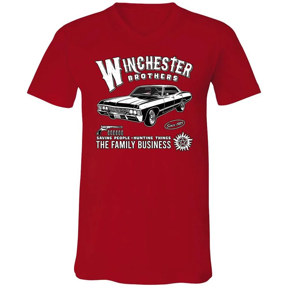 Unisex V-Neck T-Shirt - KAM13VLA - Red - 6