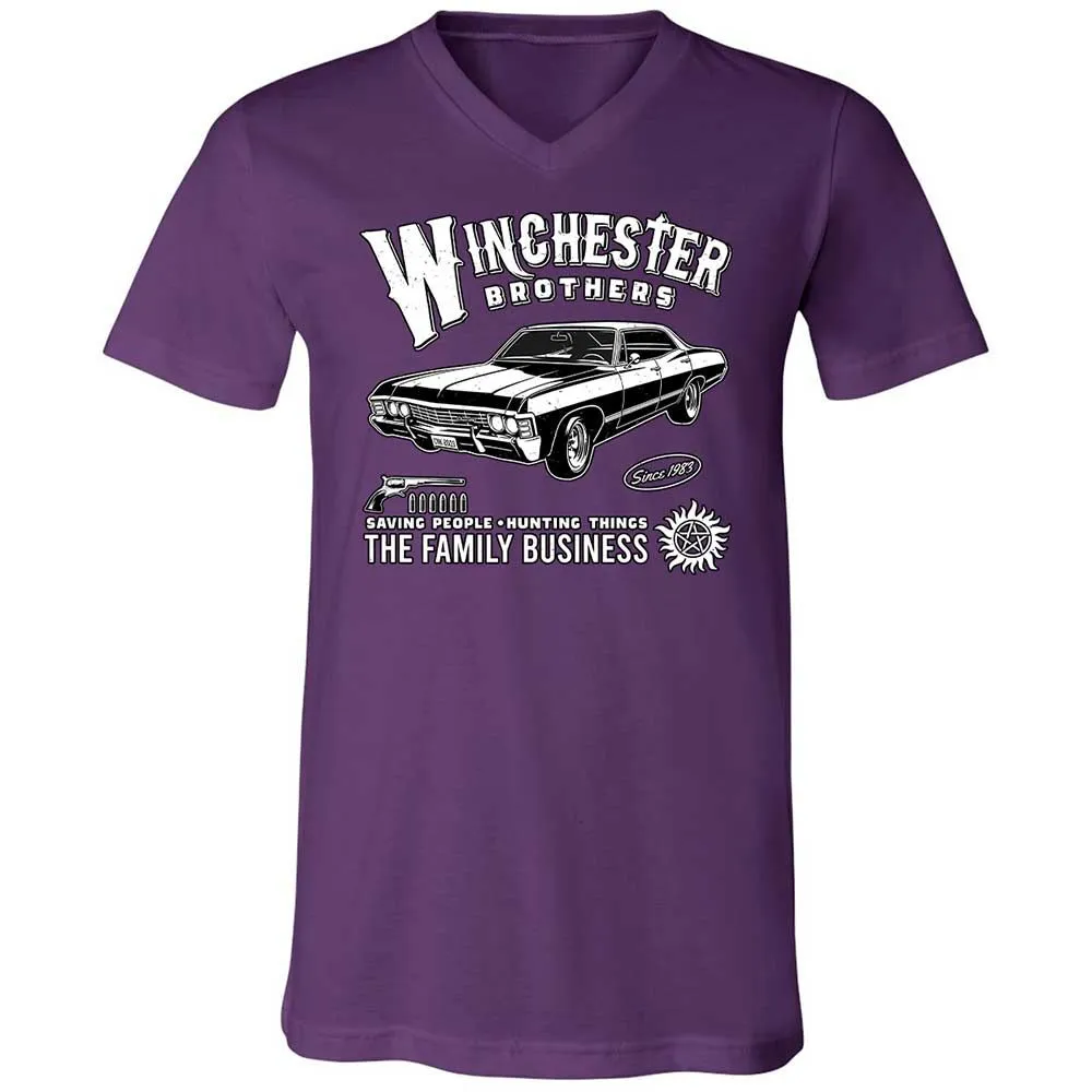 Unisex V-Neck T-Shirt - KAM13VLA - Team Purple - 10