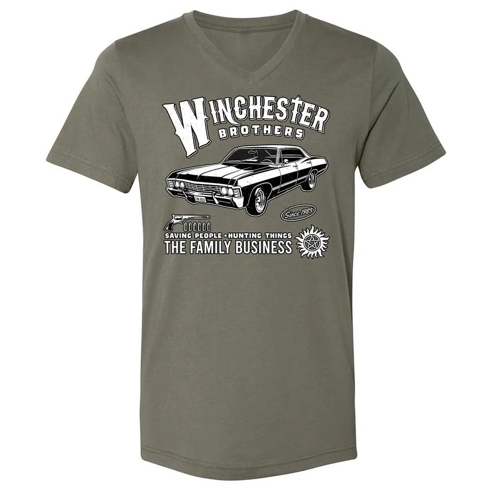 Unisex V-Neck T-Shirt - KAM13VLA - Military Green - 11