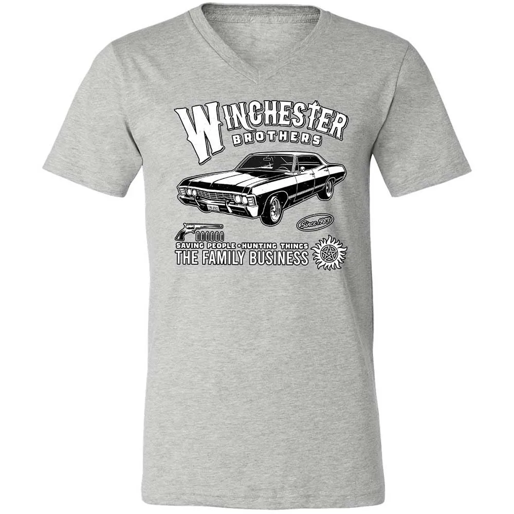 Unisex V-Neck T-Shirt - KAM13VLA - Athletic Heather - 15