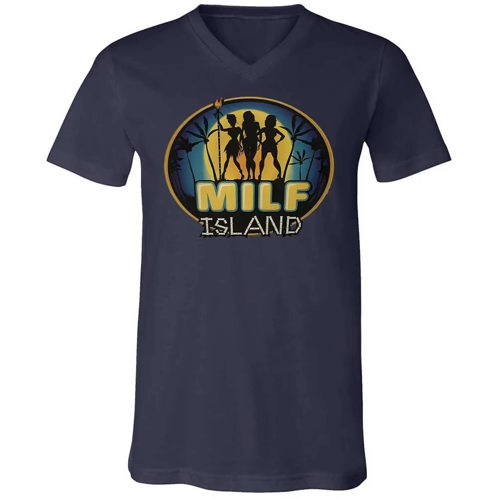 Unisex V-Neck T-Shirt - UDYEMDHJ - Navy - 2