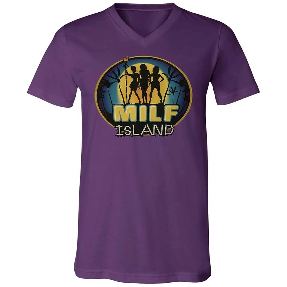 Unisex V-Neck T-Shirt - UDYEMDHJ - Team Purple - 10