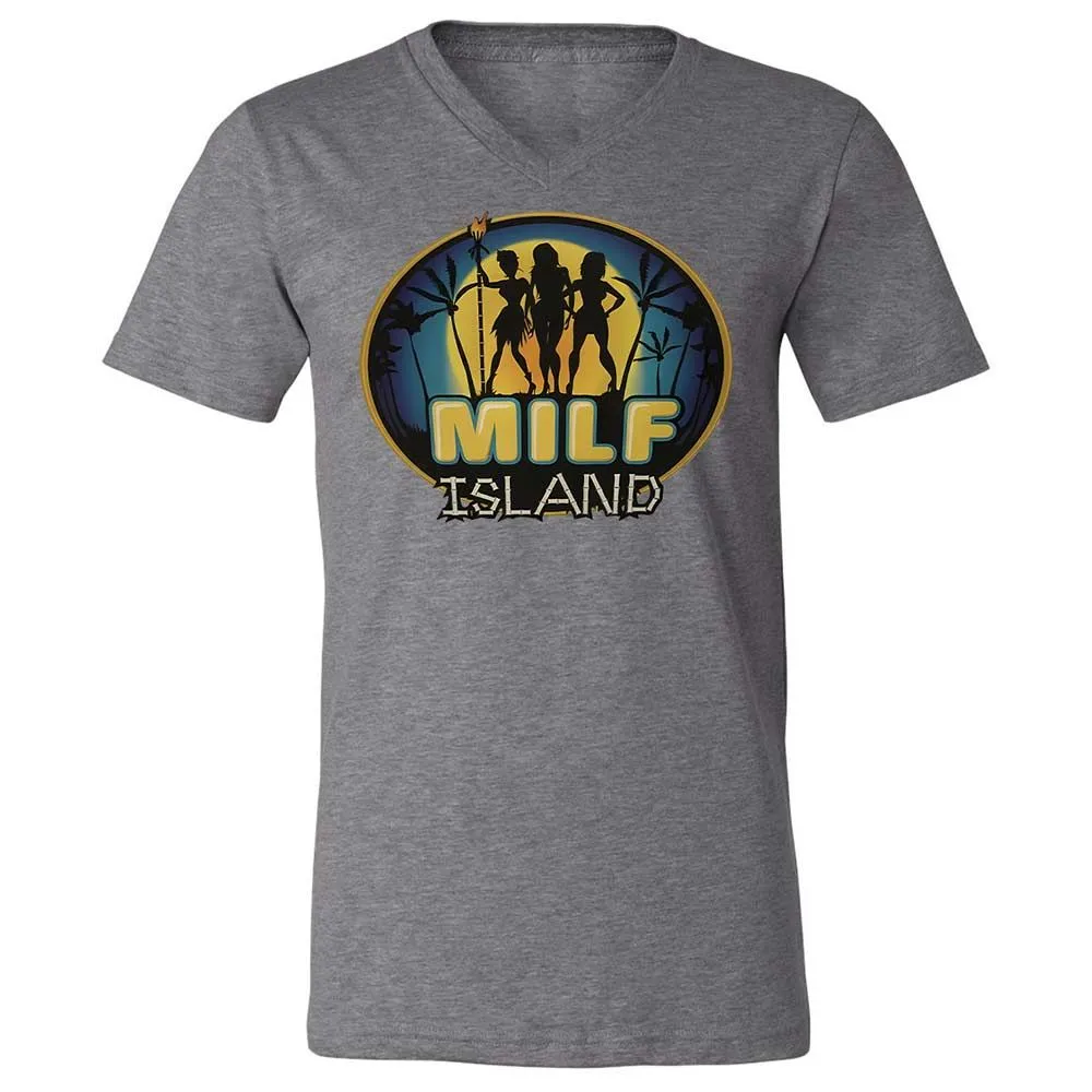 Unisex V-Neck T-Shirt - UDYEMDHJ - Deep Heather - 14