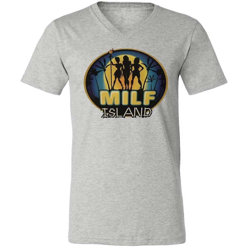 Unisex V-Neck T-Shirt - UDYEMDHJ - Athletic Heather - 15