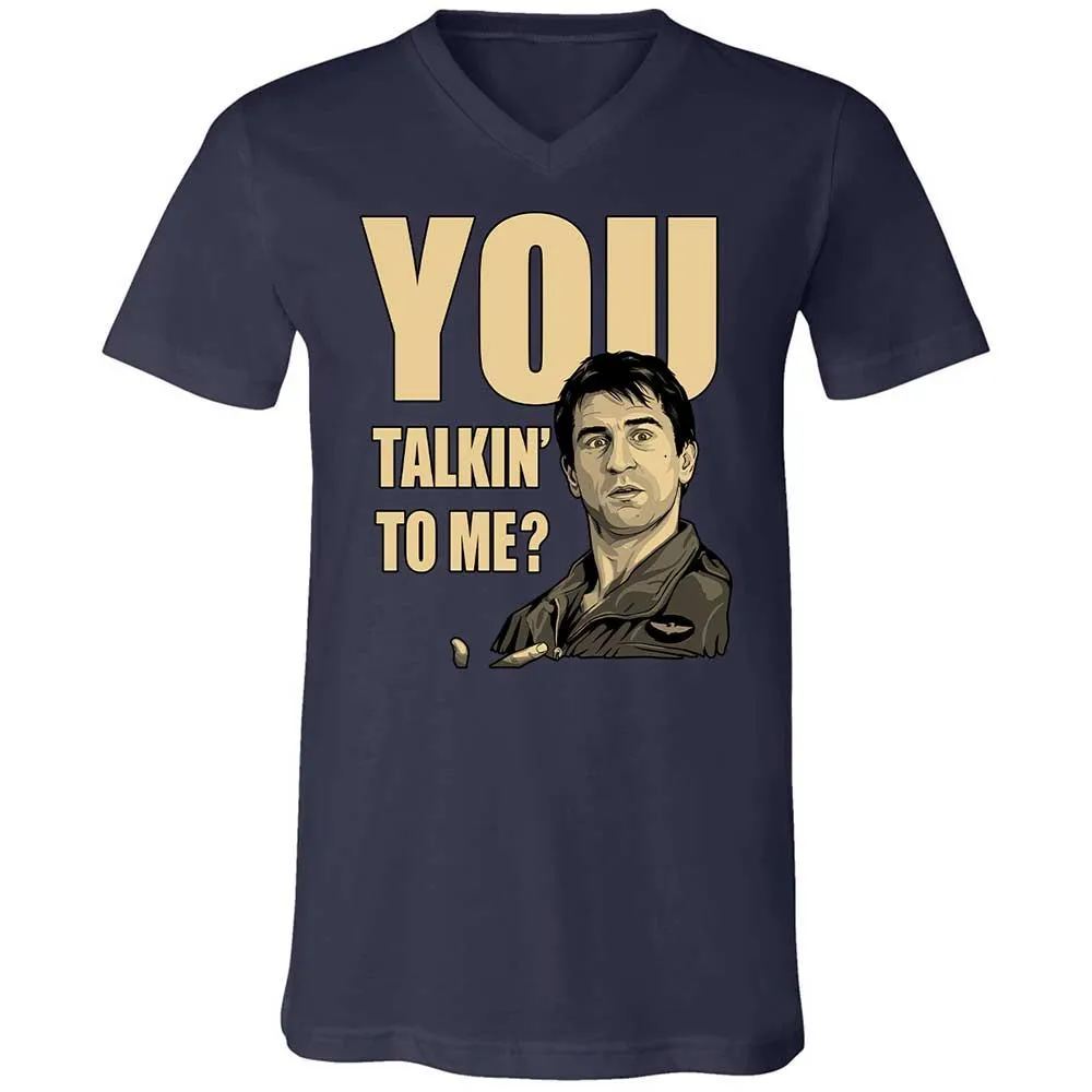 Unisex V-Neck T-Shirt - K3W8KJ6G - Navy - 2