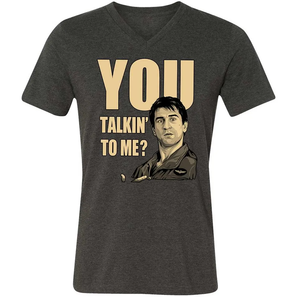 Unisex V-Neck T-Shirt - K3W8KJ6G - Dark Grey Heather - 9