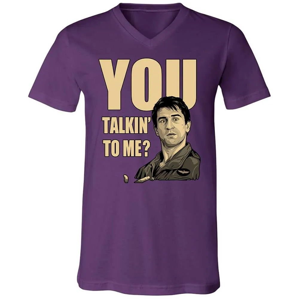 Unisex V-Neck T-Shirt - K3W8KJ6G - Team Purple - 10