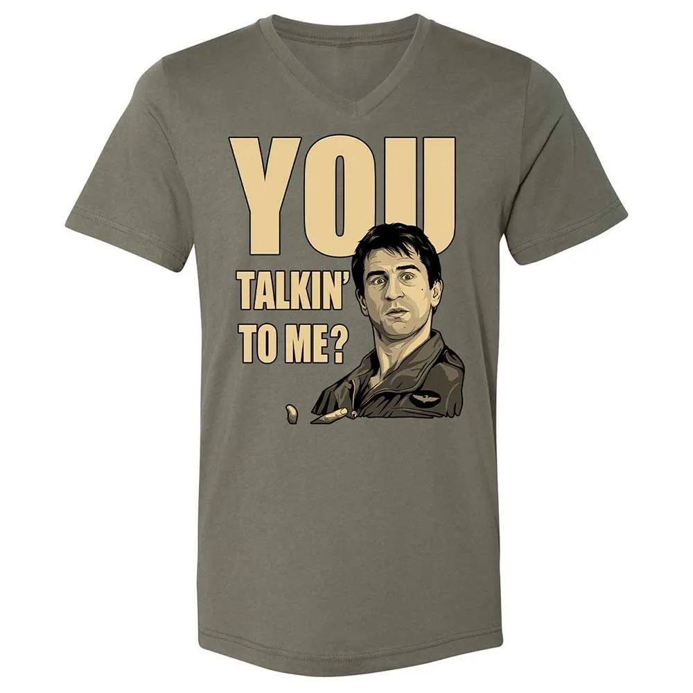 Unisex V-Neck T-Shirt - K3W8KJ6G - Military Green - 11