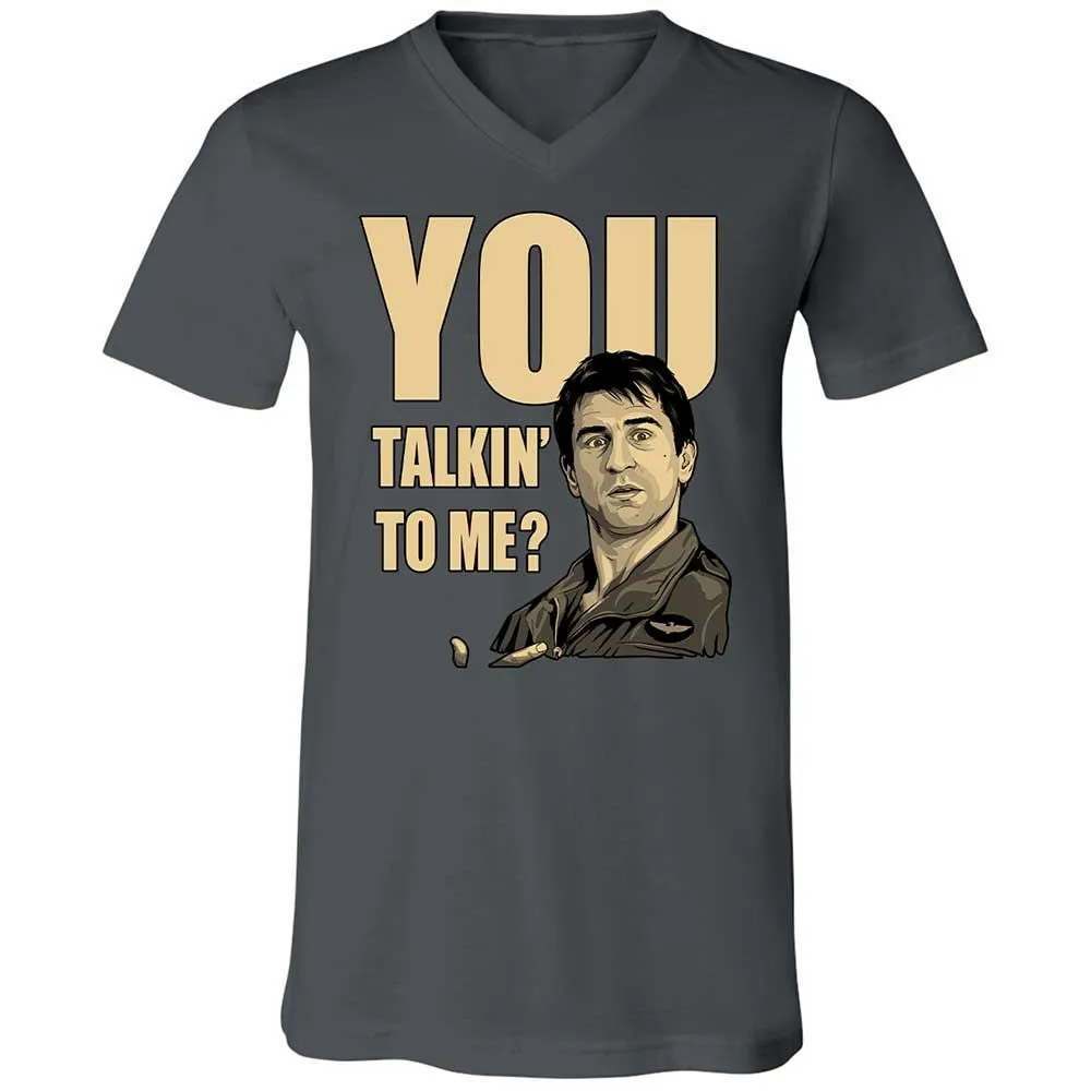 Unisex V-Neck T-Shirt - K3W8KJ6G - Asphalt - 13