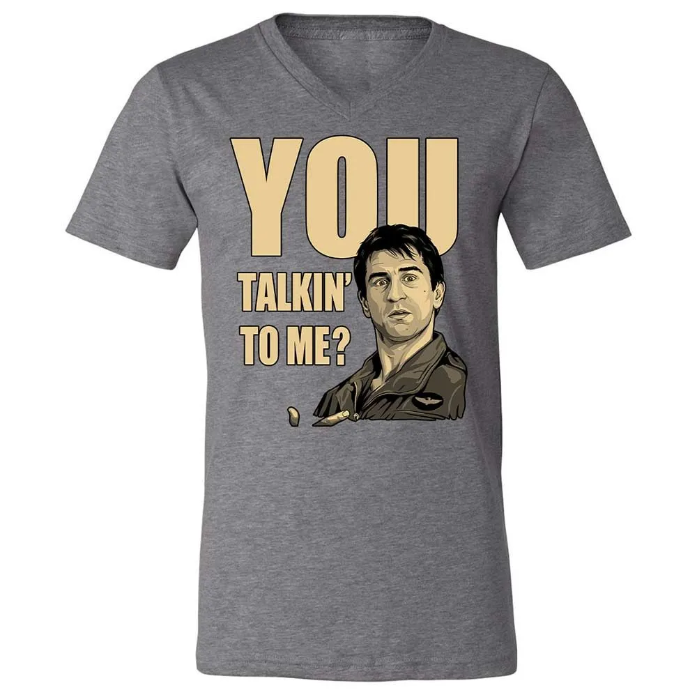 Unisex V-Neck T-Shirt - K3W8KJ6G - Deep Heather - 14