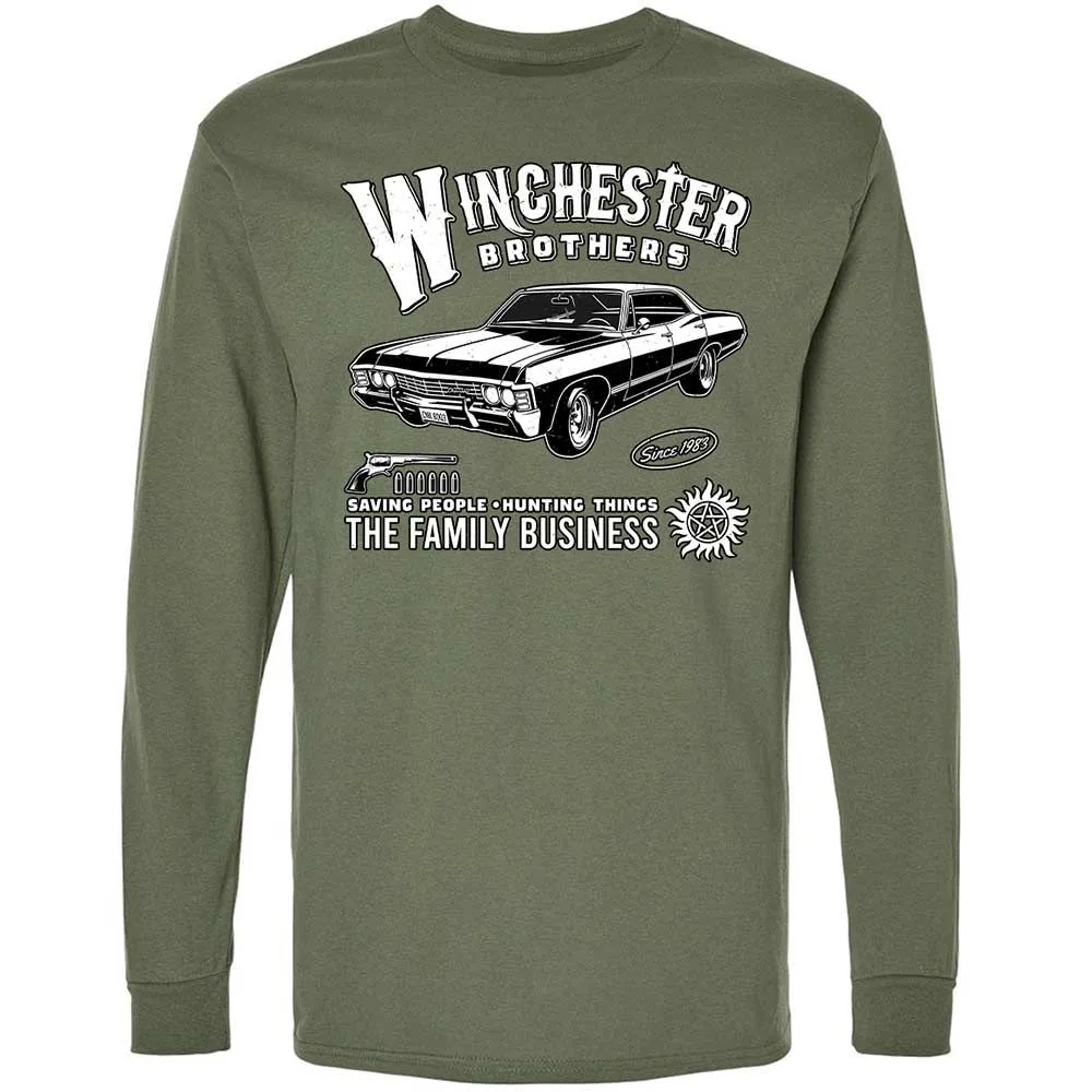 Long Sleeve T-Shirt - MXQFW52J - Military Green - 9