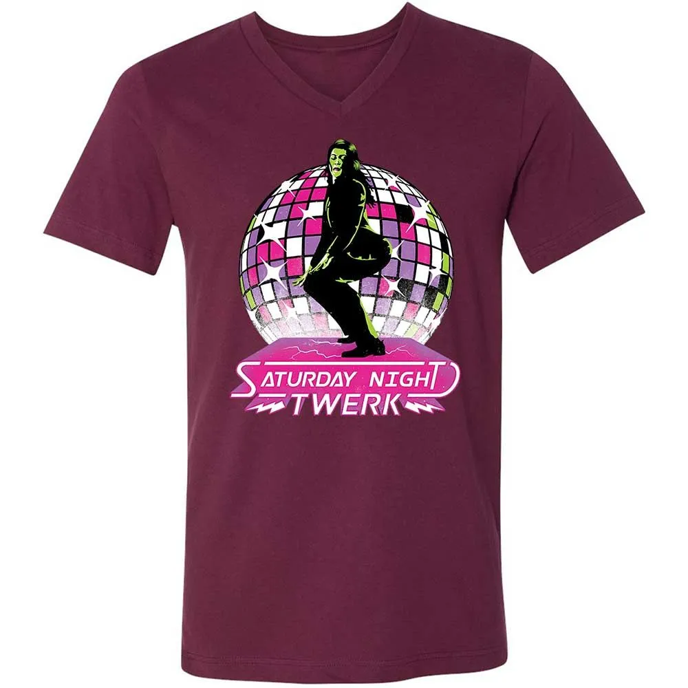 Saturday Night Twerk - Maroon - 14