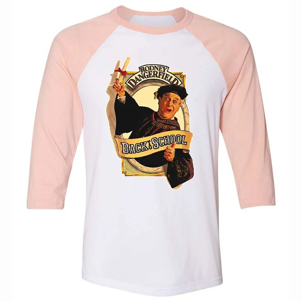Unisex 3/4 Baseball Tee - R4XVMC8E - White/Heather Peach - 5