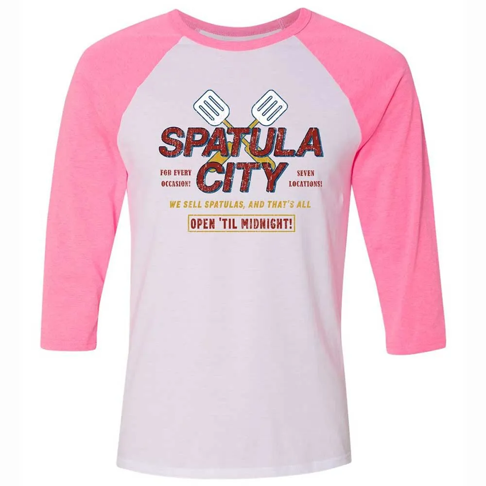 Unisex 3/4 Baseball Tee - STPL2X33 - White/Neon Pink - 12