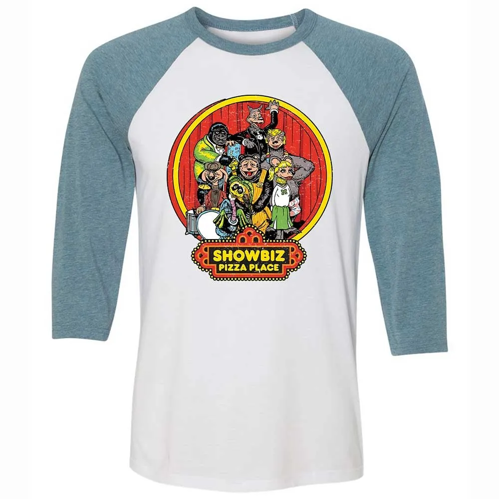 Unisex 3/4 Baseball Tee - PADYK5AG - White/Denim - 3