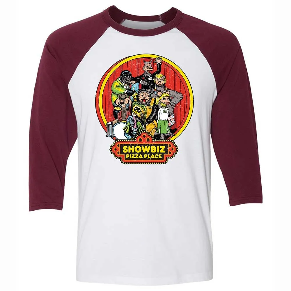 Unisex 3/4 Baseball Tee - PADYK5AG - White/Maroon - 7