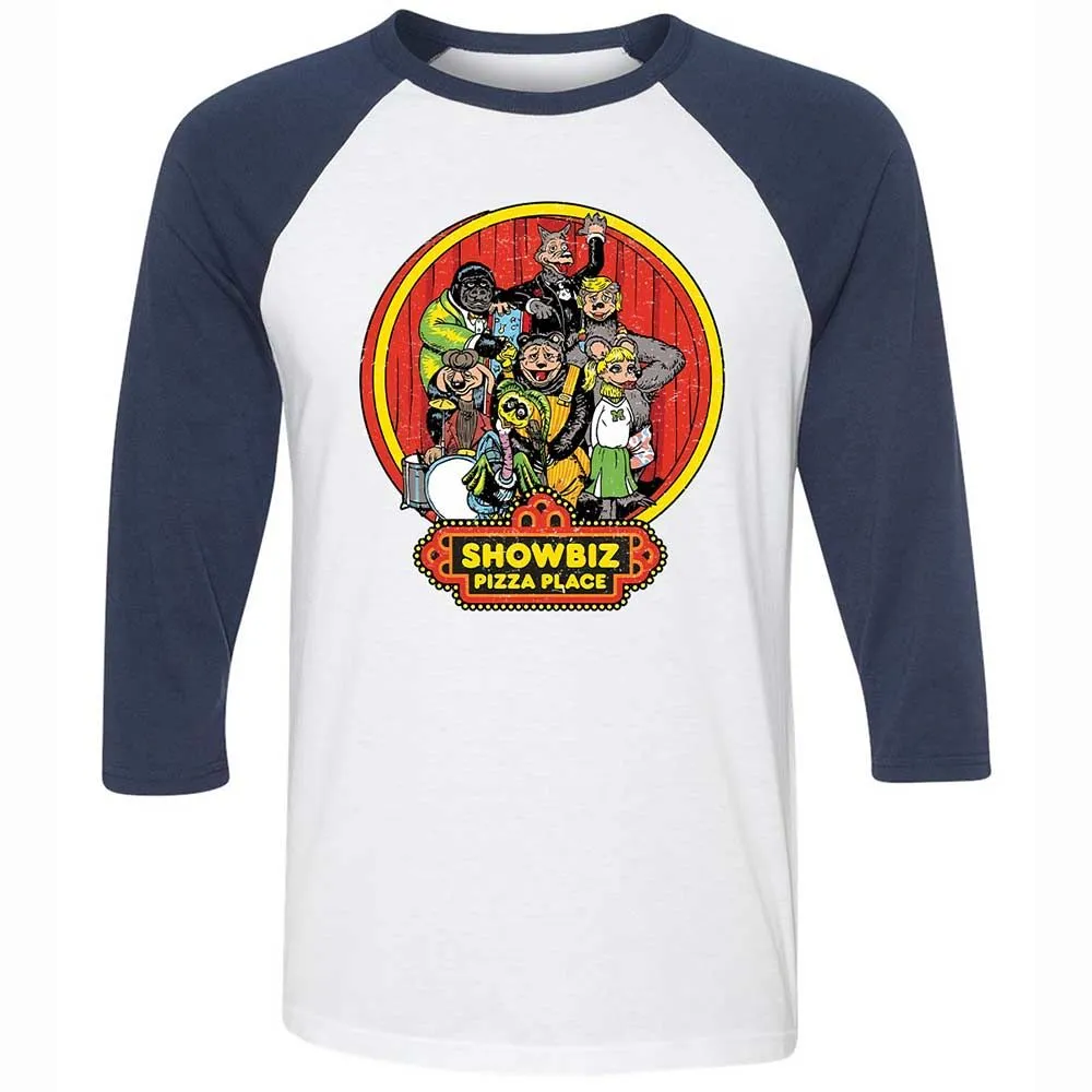 Unisex 3/4 Baseball Tee - PADYK5AG - White/Navy - 8