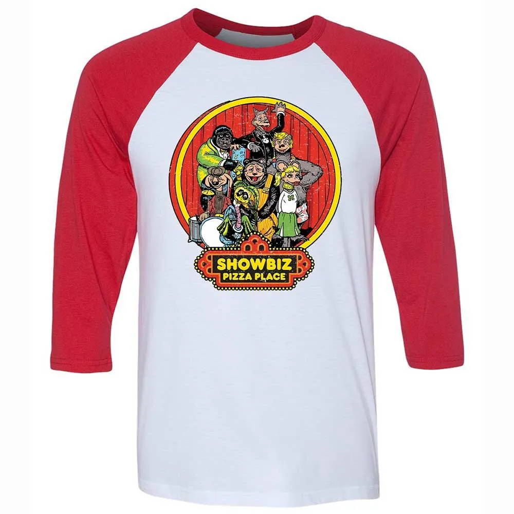Unisex 3/4 Baseball Tee - PADYK5AG - White/Red - 9