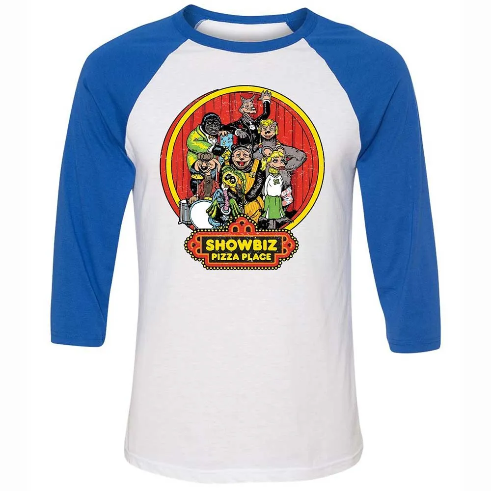 Unisex 3/4 Baseball Tee - PADYK5AG - White/True Royal - 10
