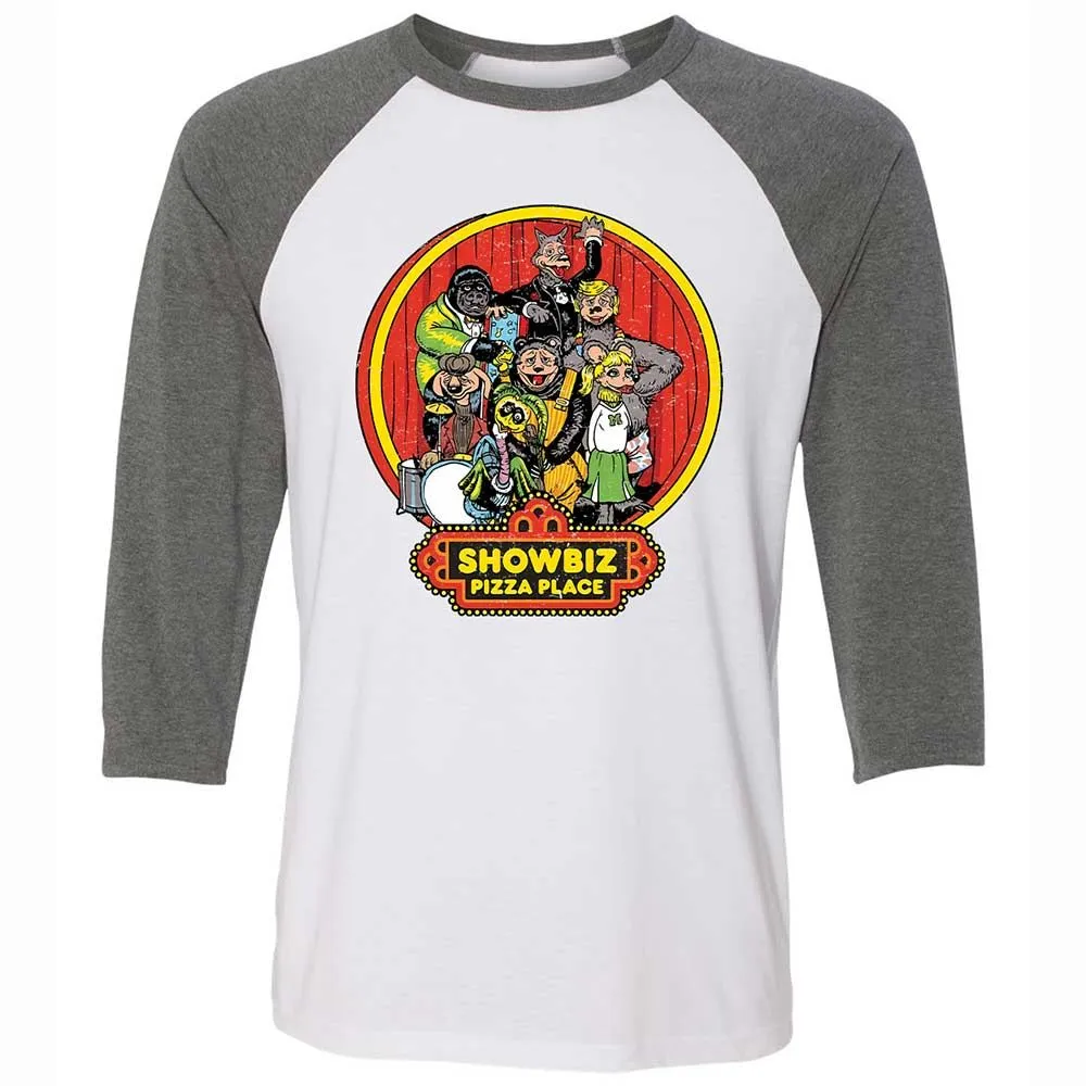 Unisex 3/4 Baseball Tee - PADYK5AG - White/Deep Heather - 11