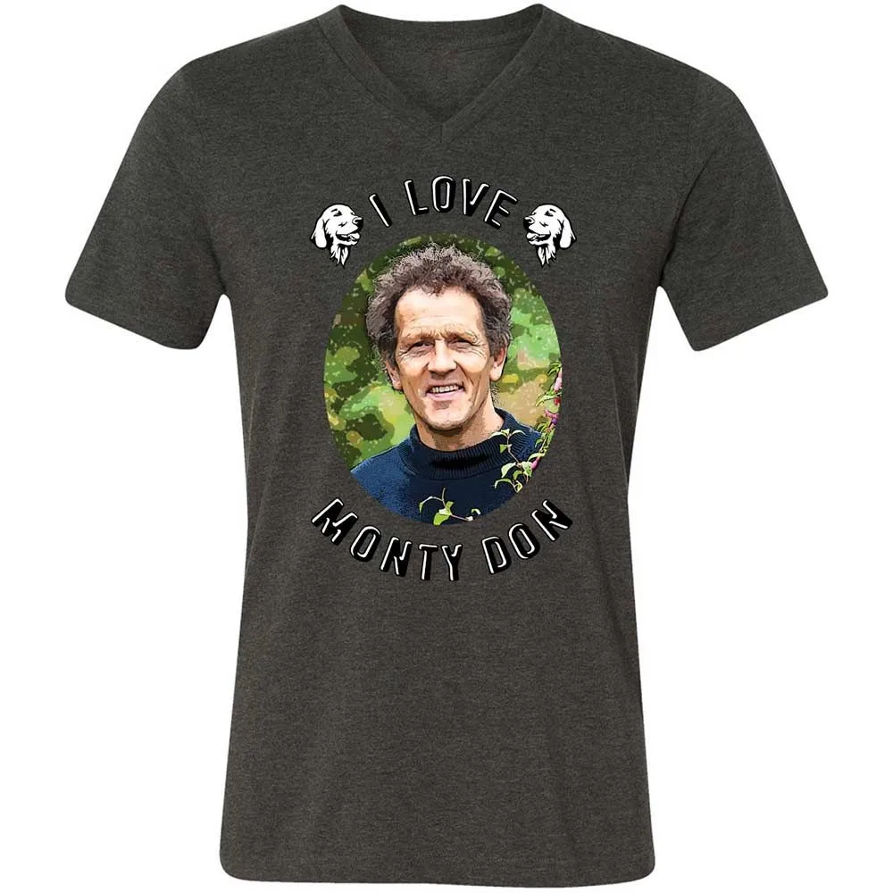 Unisex V-Neck T-Shirt - CYMSC1CV - Dark Grey Heather - 8