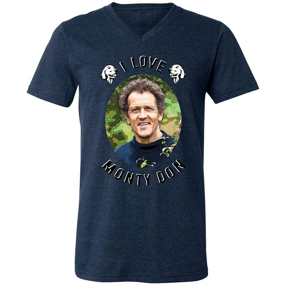 Unisex V-Neck T-Shirt - CYMSC1CV - Heather Navy - 13