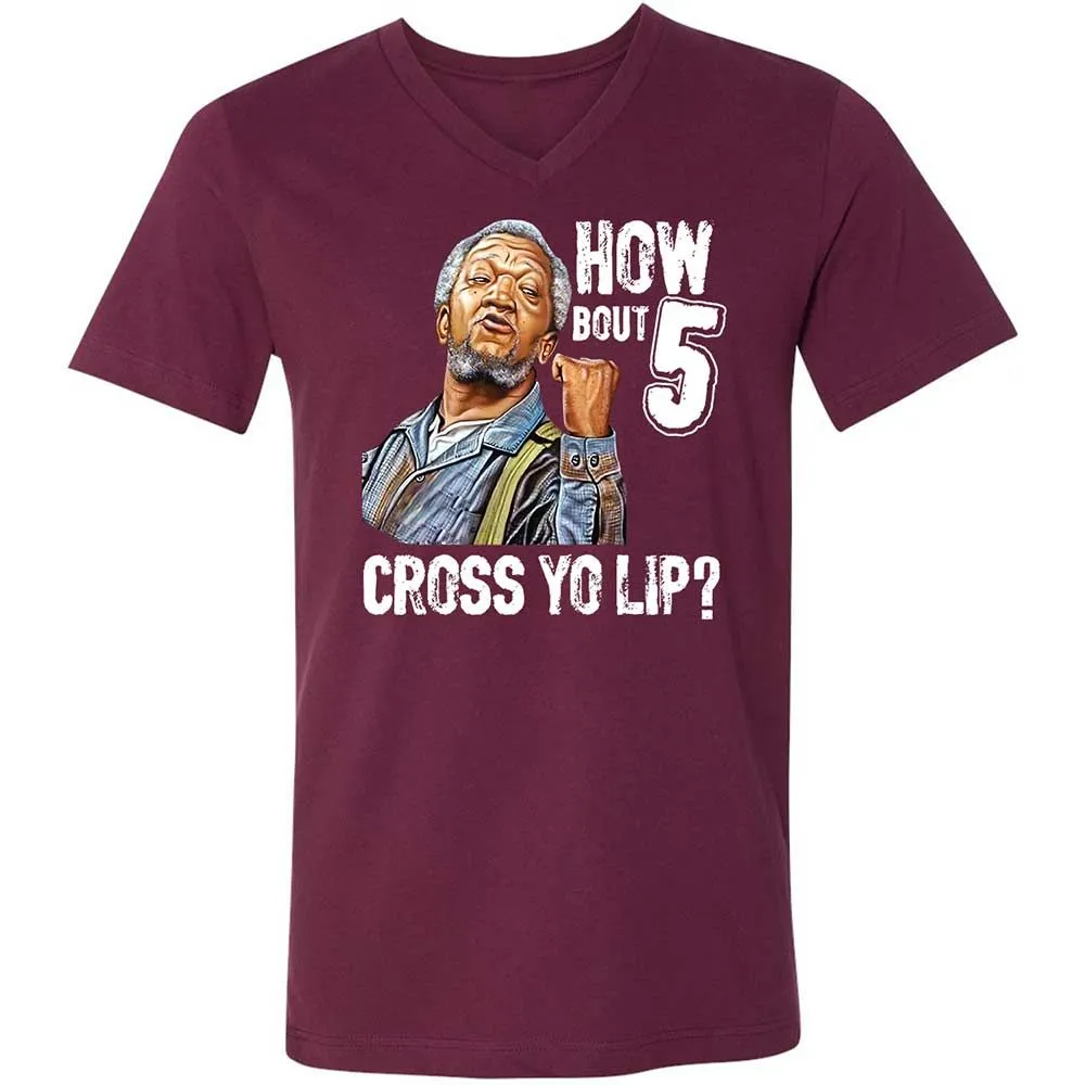 How bout 5 cross yo lip - Maroon - 8