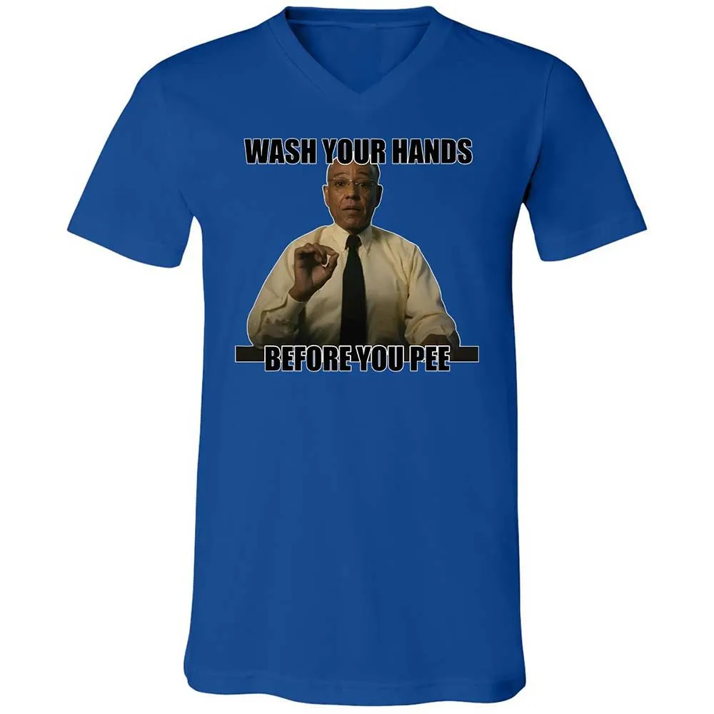 Unisex V-Neck T-Shirt - C2U7RHMR - True Royal - 3