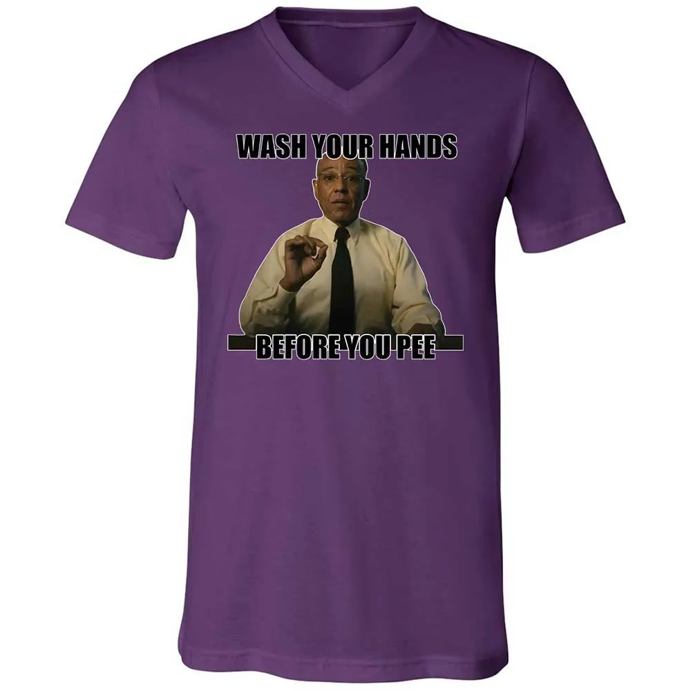 Unisex V-Neck T-Shirt - C2U7RHMR - Team Purple - 10