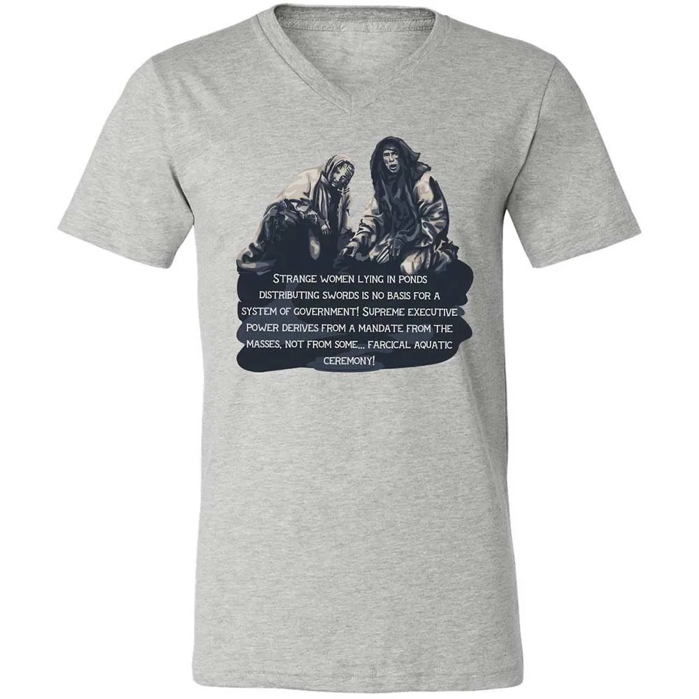 Unisex V-Neck T-Shirt - DT2AFJS4 - Athletic Heather - 2