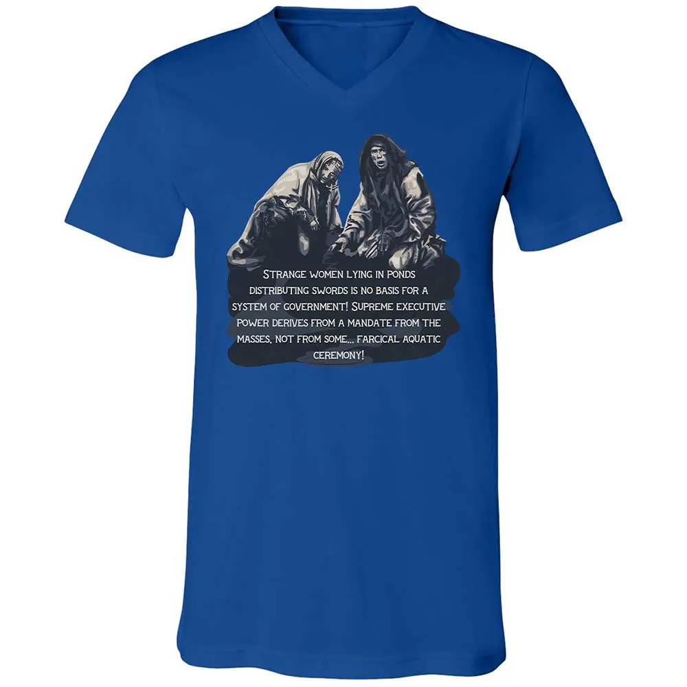 Unisex V-Neck T-Shirt - DT2AFJS4 - True Royal - 3