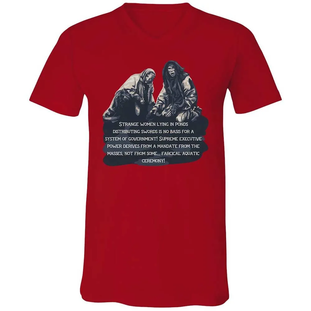 Unisex V-Neck T-Shirt - DT2AFJS4 - Red - 5