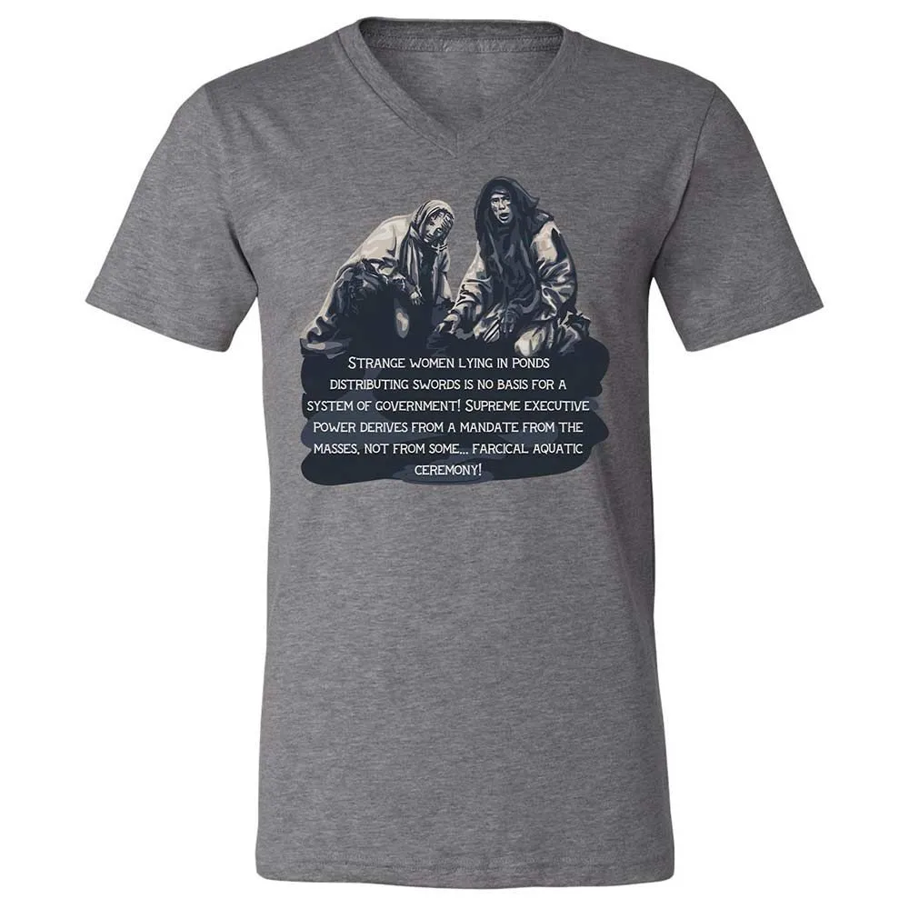 Unisex V-Neck T-Shirt - DT2AFJS4 - Deep Heather - 9