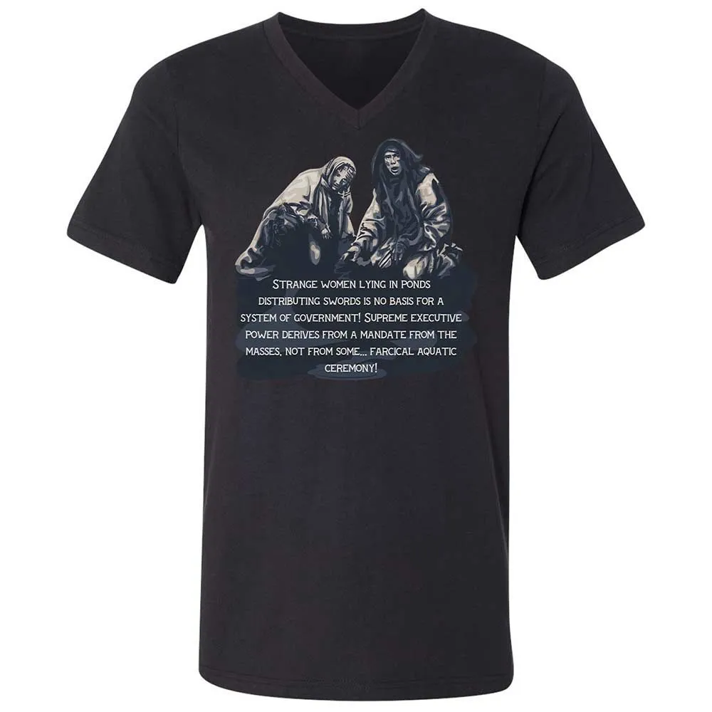 Unisex V-Neck T-Shirt - DT2AFJS4 - Black - 11