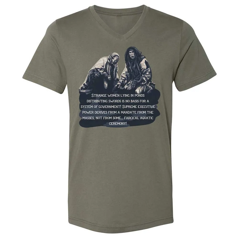 Unisex V-Neck T-Shirt - DT2AFJS4 - Military Green - 15